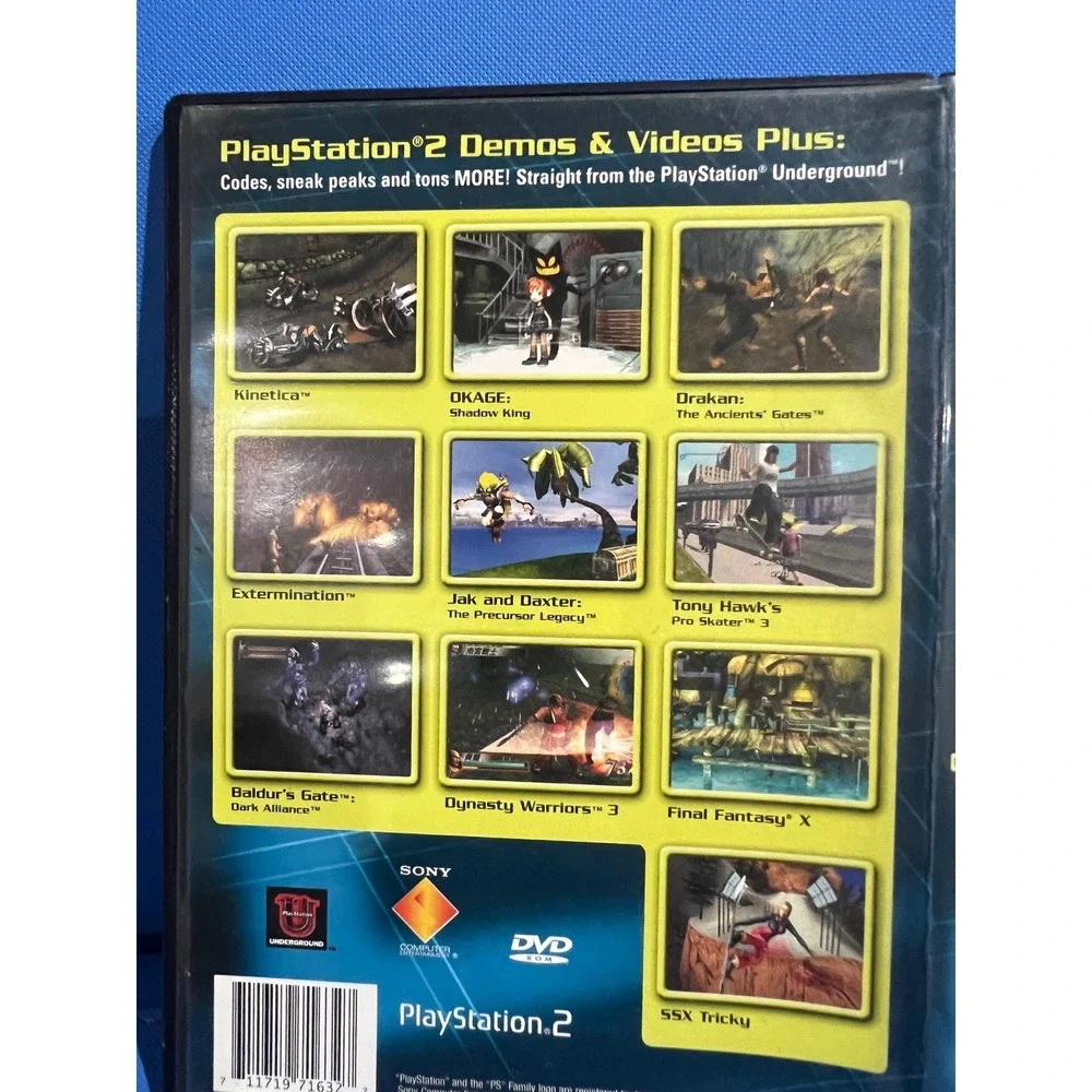 PlayStation Underground Jampack Winter 2001 PS2 Final Fantasy X Demo SCUS-97163